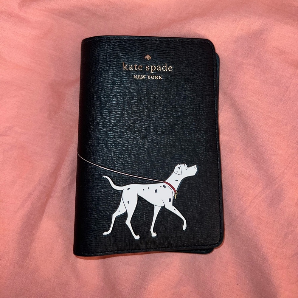 Kate Spade Disney 101 Dalmatians Black Passport Holder Wallet